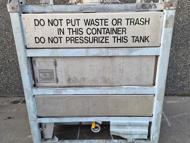 Bison opslagtank 1000l rvs - afbeelding 2 van  8