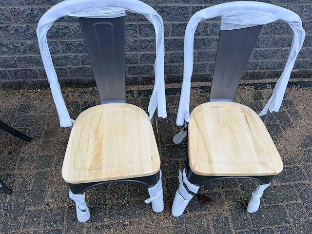 Bistro ongebruikt - 4 stuks - restaurantstoel - afbeelding 2 van  4