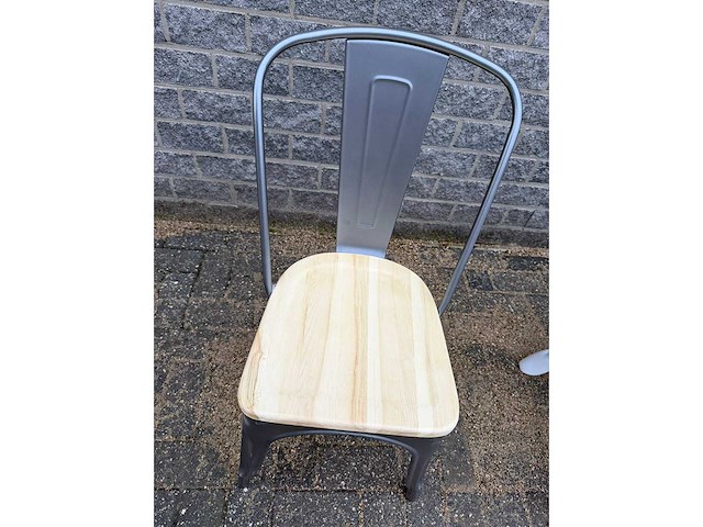 Bistro ongebruikt - 4 stuks - restaurantstoel - afbeelding 4 van  4