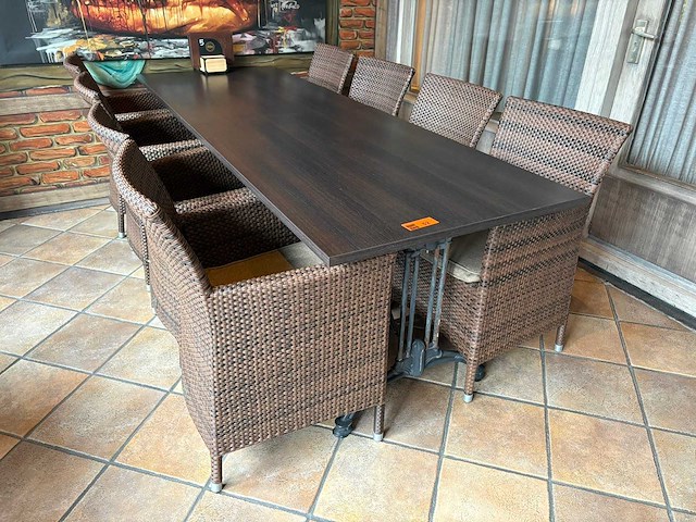 Bistro-set 10-delig - afbeelding 4 van  4