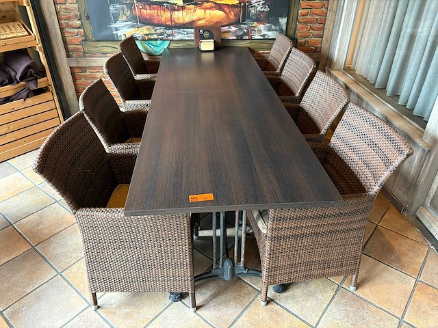 Bistro-set 10-delig - afbeelding 1 van  4