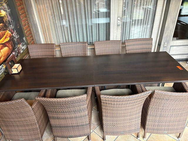 Bistro-set 10-delig - afbeelding 2 van  4