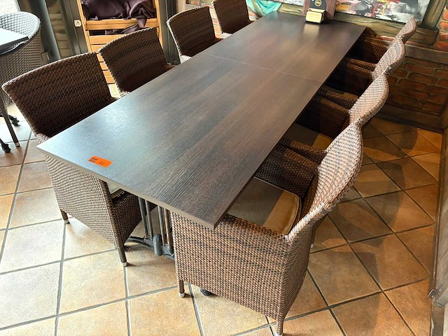 Bistro-set 10-delig - afbeelding 3 van  4