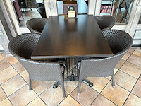 Bistro-set 5-delig - afbeelding 2 van  4