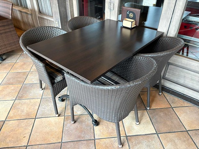 Bistro-set 5-delig - afbeelding 1 van  4