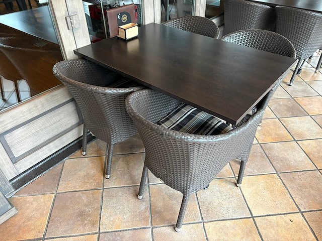 Bistro-set 5-delig - afbeelding 2 van  4