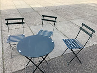 Bistroset, 3 stoelen en 1 tafel, ed, groen - afbeelding 1 van  8