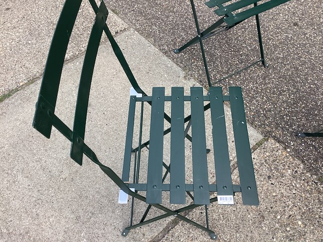 Bistroset, 3 stoelen en 1 tafel, ed, groen - afbeelding 6 van  8