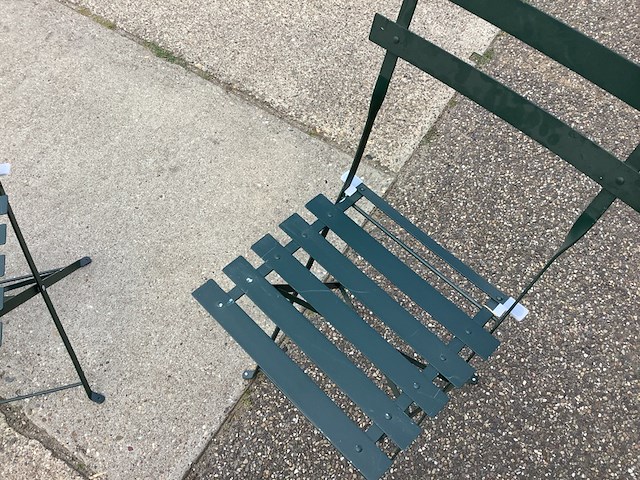Bistroset, 3 stoelen en 1 tafel, ed, groen - afbeelding 8 van  8