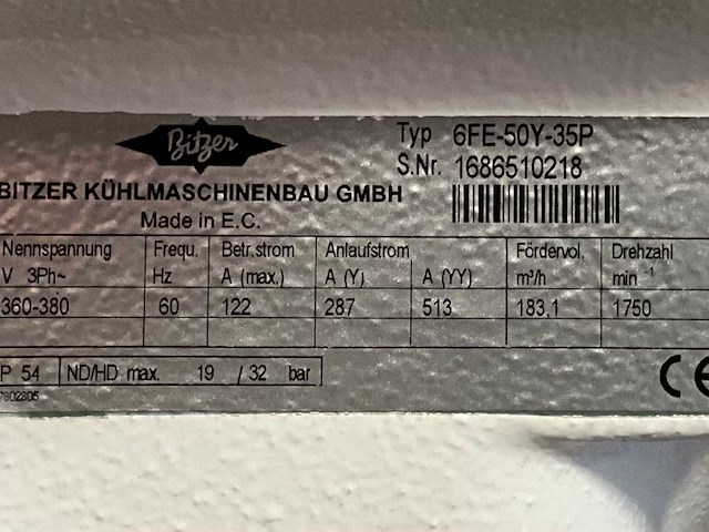 Bitzer 6fe-50y-35p koelcompressor - afbeelding 9 van  9