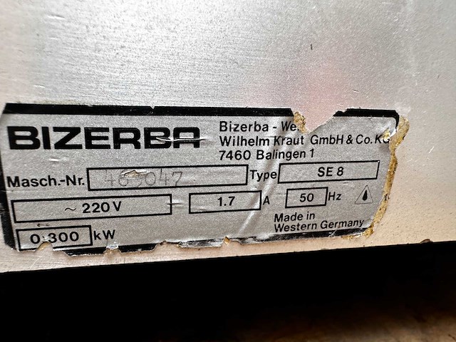 Bizerba se 8 snijmachine - afbeelding 7 van  7