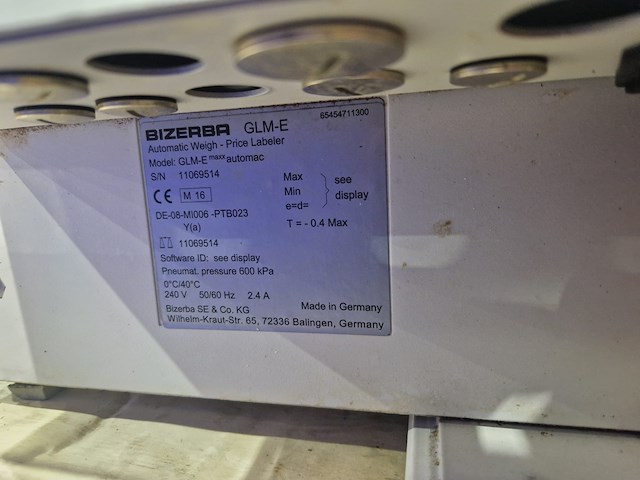 Bizerba - afbeelding 14 van  15