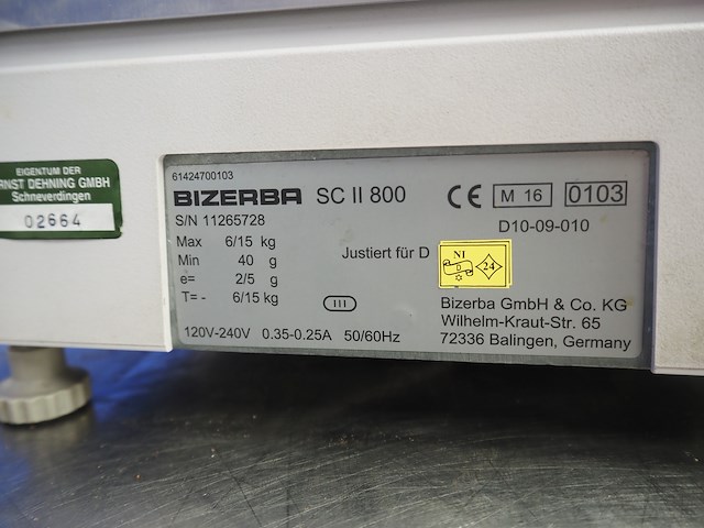 Bizerba - afbeelding 9 van  9