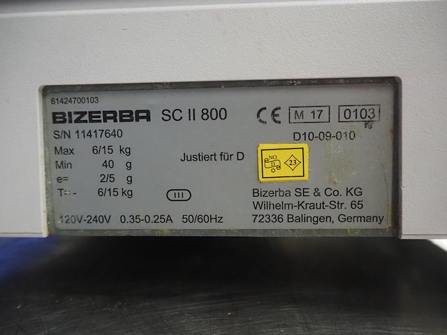 Bizerba - afbeelding 9 van  9
