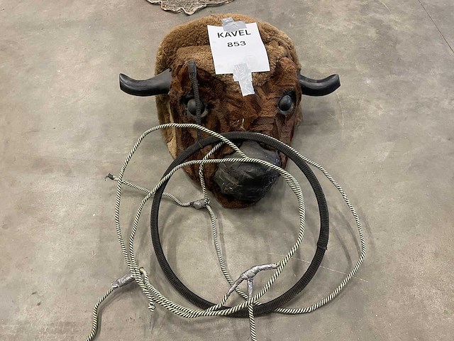 Bizonhoofd + lasso - afbeelding 1 van  1