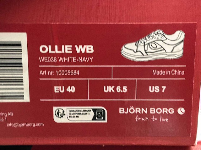 Björn borg ollie wb veter schoen (10x) - afbeelding 3 van  11