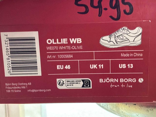 Björn borg ollie wb veter schoen (10x) - afbeelding 12 van  12