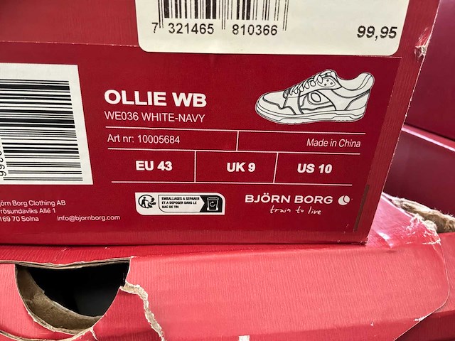 Björn borg ollie wb veter schoen (10x) - afbeelding 6 van  11