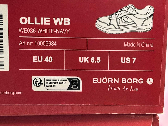 Björn borg ollie wb veter schoen (10x) - afbeelding 2 van  12