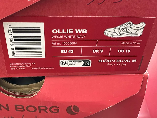 Björn borg ollie wb veter schoen (10x) - afbeelding 9 van  12