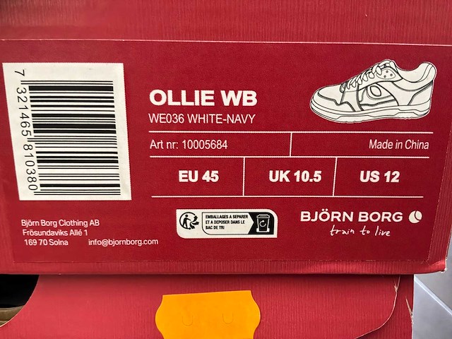 Björn borg ollie wb veter schoen (6x) - afbeelding 5 van  8