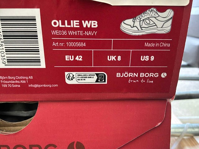 Björn borg ollie wb veter schoen (8x) - afbeelding 6 van  10
