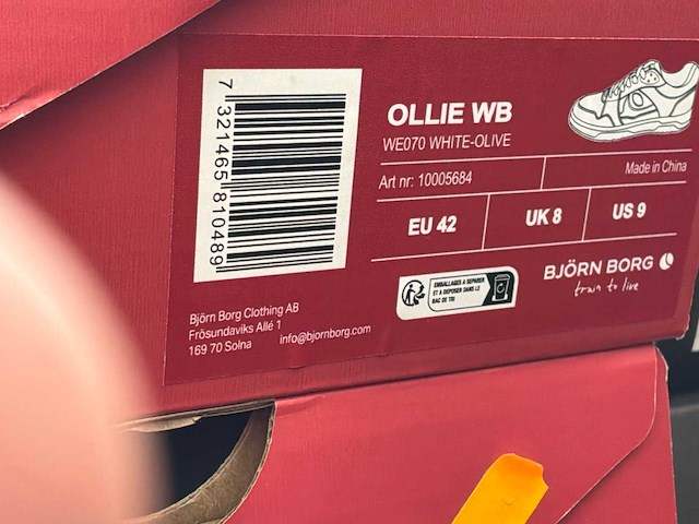 Björn borg ollie wb veter schoen (8x) - afbeelding 8 van  10