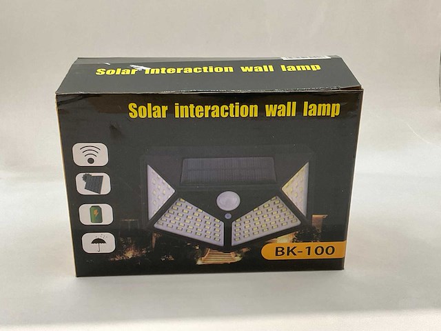Bk-100 - solar wandlamp (12x) - afbeelding 1 van  6