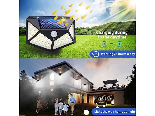 Bk-100 - solar wandlamp (12x) - afbeelding 6 van  9