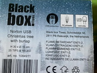 Black box norton usb kerstboom met burlap - afbeelding 3 van  4