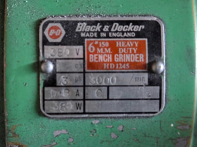 Black & decker - hd1245 - dubbelsteens slijpmachine - afbeelding 9 van  9