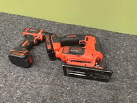 Black+ decker boormachine en decoupeerzaag accugereedschap (2x) - afbeelding 1 van  6