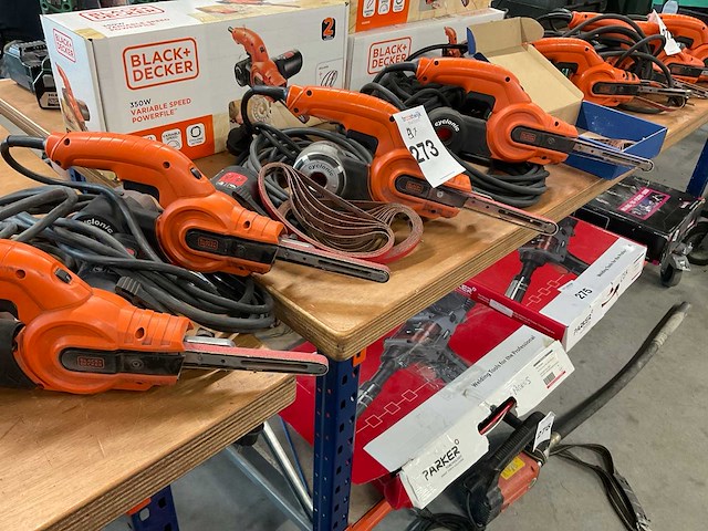 Black + decker ka900e bandschuurmachine (4x) - afbeelding 1 van  6