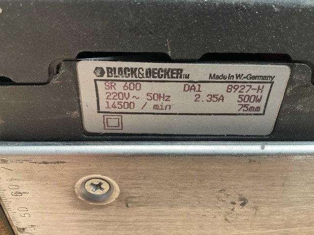 Black & decker sr 600 handschaafmachine - afbeelding 1 van  5