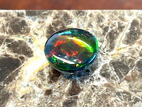 Black opal - 10.20 carat natuurlijke black opal - afbeelding 2 van  4