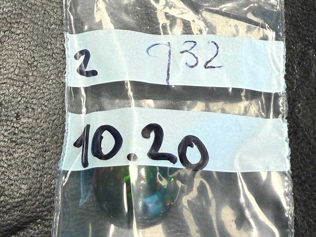 Black opal - 10.20 carat natuurlijke black opal - afbeelding 4 van  4