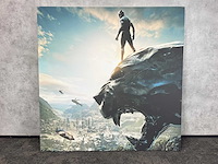 Black panther - canvas op doek 200x200 - afbeelding 2 van  4
