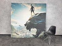 Black panther - canvas op doek 200x200 - afbeelding 1 van  4
