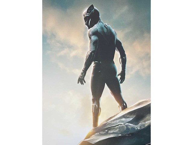 Black panther - canvas op doek 200x200 - afbeelding 3 van  4