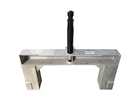 Black waterski wakeboard pole with aluminum frame 100 x 47 cm - afbeelding 1 van  5