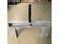 Black waterski wakeboard pole with aluminum frame 100 x 47 cm - afbeelding 2 van  5