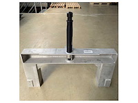 Black waterski wakeboard pole with aluminum frame 100 x 47 cm - afbeelding 5 van  5