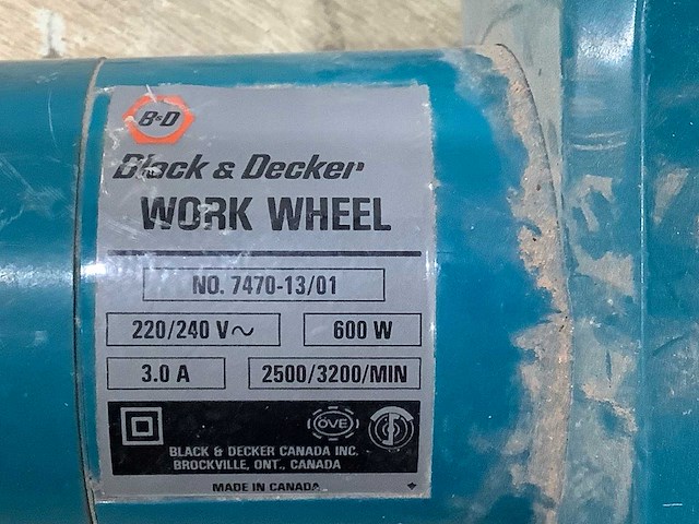 Black&decker - work weel - schuurmachine - afbeelding 6 van  6