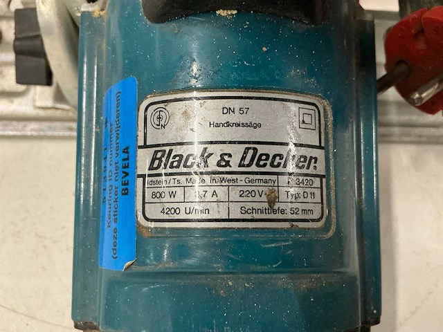 Black&decker cirkelzaagmachine - afbeelding 2 van  3
