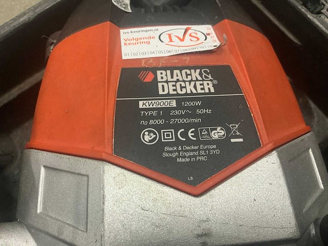 Black&decker kw900e bovenfrees - afbeelding 3 van  3