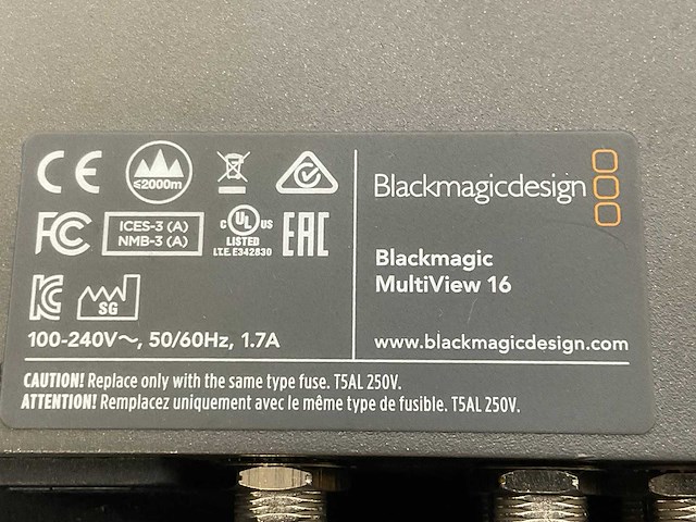 Blackmagic multiview 16 multi viewer - afbeelding 6 van  6