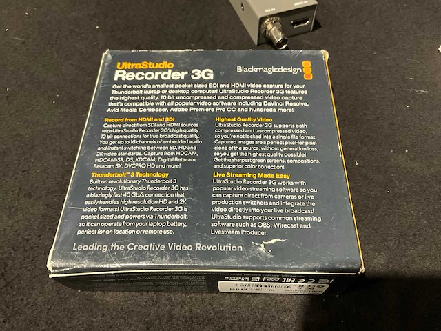 Blackmagic ultrastudio recorder 3g capture card - afbeelding 4 van  4