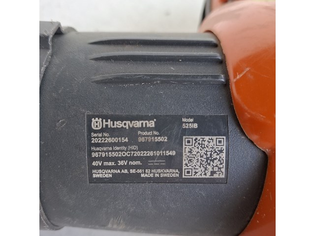 Bladblazer accu professioneel (shl) husqvarna, 525ib, bouwjaar 2022 - afbeelding 7 van  7