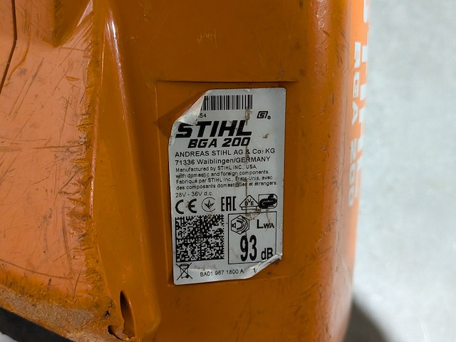Bladblazer, stihl, bga 200 - afbeelding 5 van  5