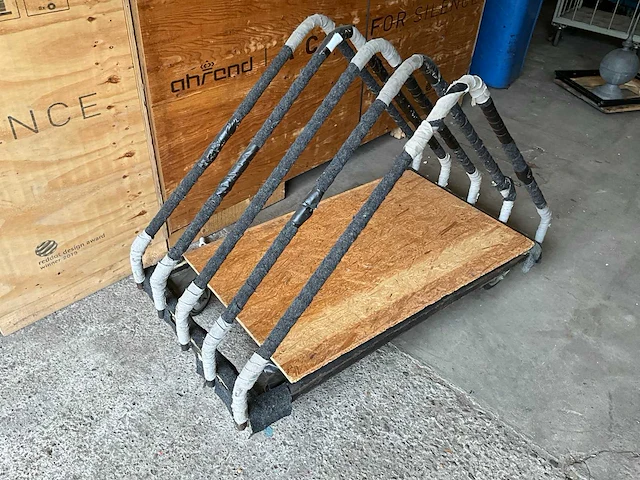 Bladen transport wagen 135x70x100cm - afbeelding 2 van  2